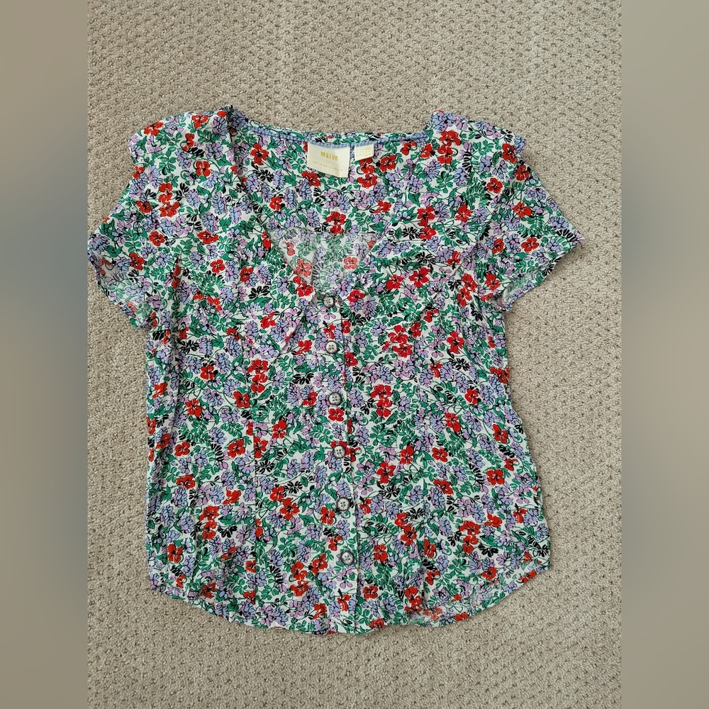 Maeve Multicolor Floral Blouse